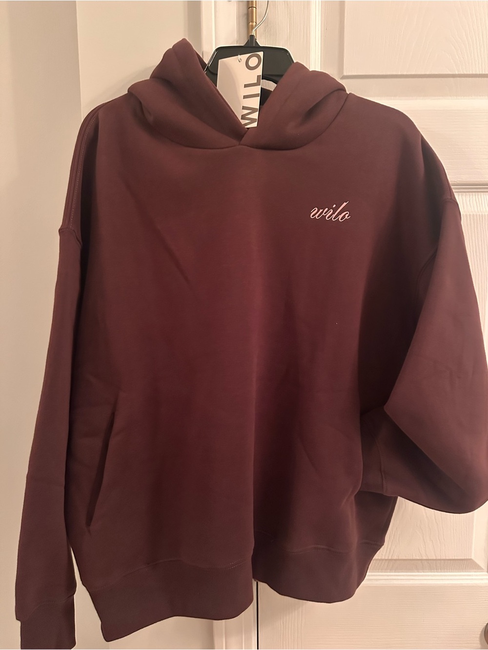 WILO the Label Lucky Horseshoe Chocolate Hoodie - NWT! Size Medium